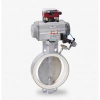 Warex Valve氣動密封圈蝶閥DKZ110APSDZ不銹鋼盤拋光丁腈橡膠 Warex Valve氣動密封圈蝶閥DKZ110APSDZ不銹鋼盤拋光丁腈橡膠