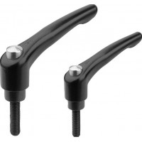 KIPP K0122_SE公制夾緊桿內外螺紋帶保護帽可調式手柄 KIPP K0122_SE公制夾緊桿內外螺紋帶保護帽可調式手柄