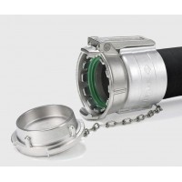 德國Elaflex  DDC - S 4"SS內螺紋接頭 扣壓式固定 適配橡膠軟管